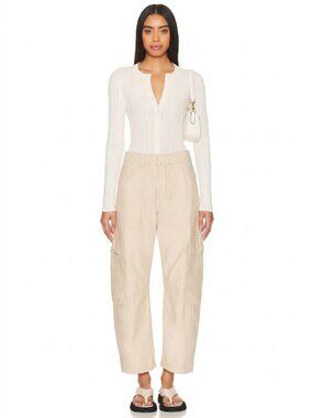 Citizens of Humanity Marcelle Low Slung Cargo in Taos Sand Pants 33